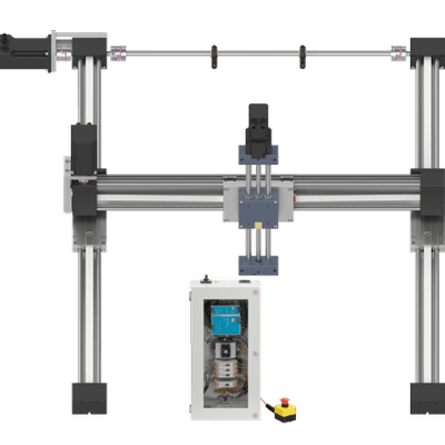 Portique cartésien 3 axes - Périmètre de travail de 500 x 500 x 200 mm