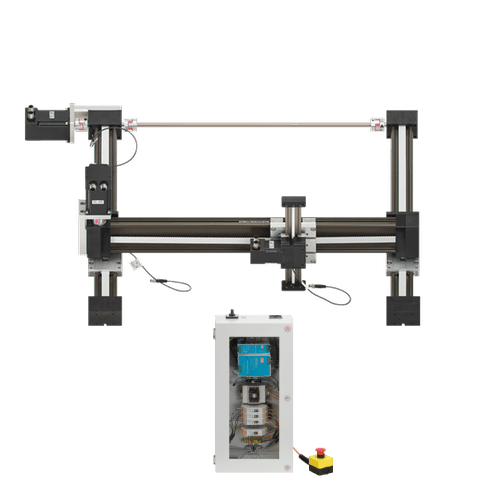 Room Linear Robot - Stepper Motors with Encoder, Working Space 500x500x100 mm