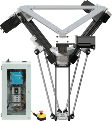 3-axis delta robot | DLE-DR-0002 | Working space diameter 360 mm
