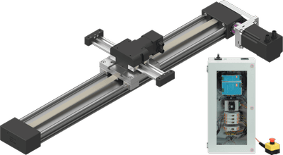 Line Robot | Stepper Motors with Encoder | Working Space 500x150 mm